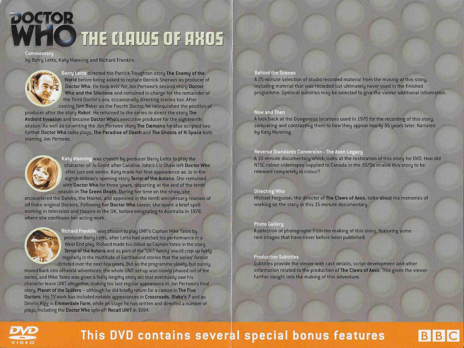 Inserts from BBCDVD 1354